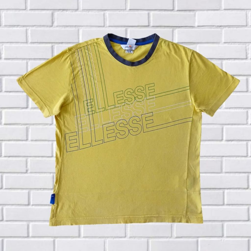 KAOS ELLESSE, SIZE M (sECOND BRANDED) KUNING, TS0285