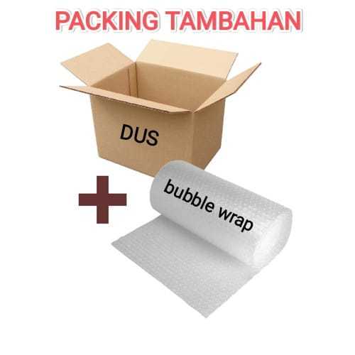 

Packing tambahan dan buble wrap