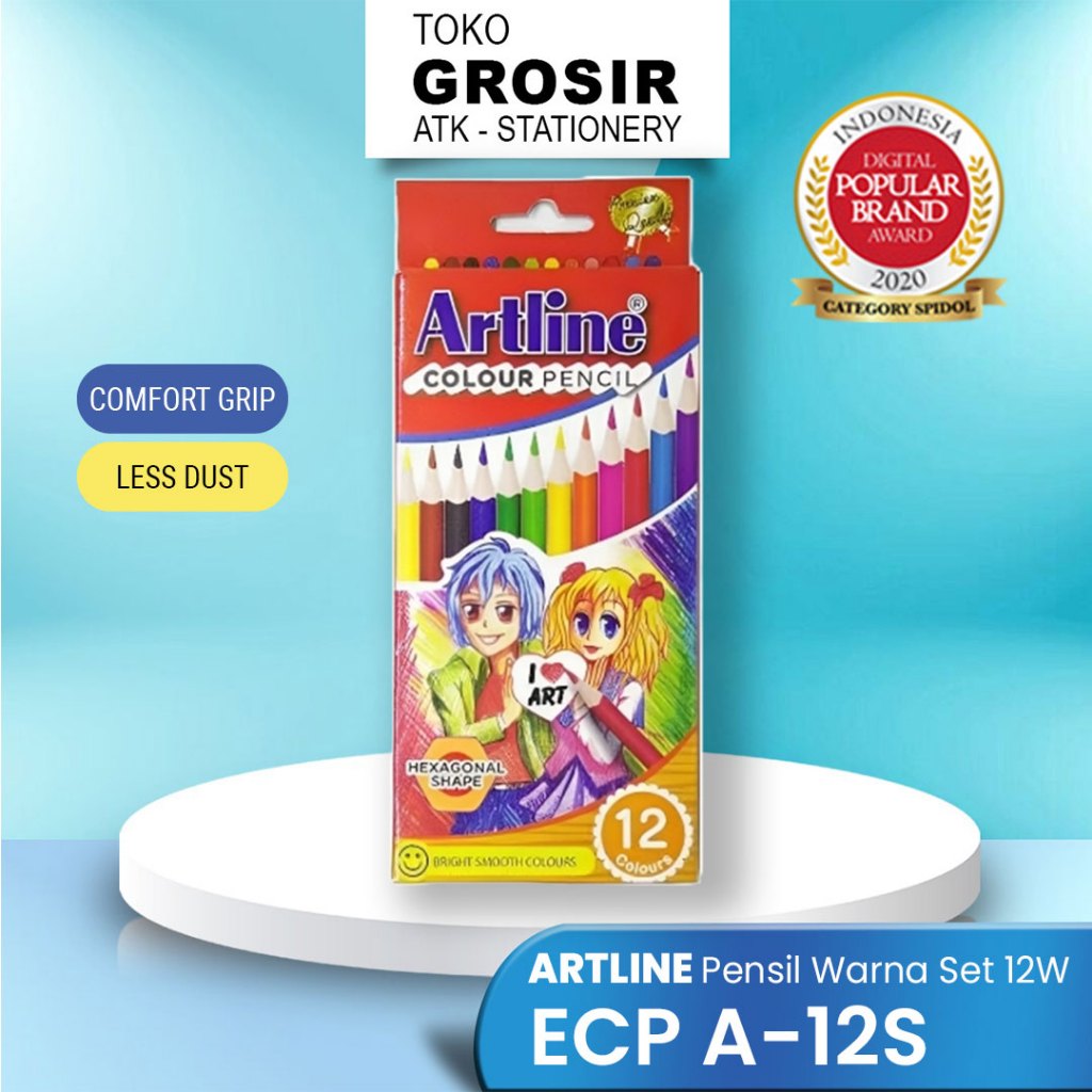 

GROSIR Pensil Warna Artline Set 12 warna ECP-A-12S/ID