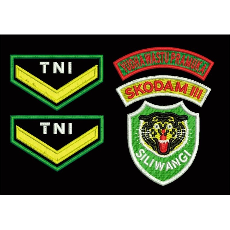 ATRIBUT TNI-AD PDL PDH 1SET