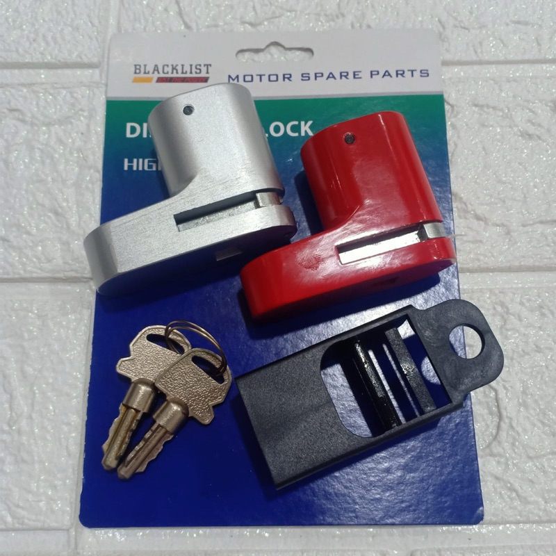 Disc Lock Kunci Gembok Cakram Anti Maling Blacklist Universal Motor Nmax Xmax Adv Pcx Vario Mio Xeon