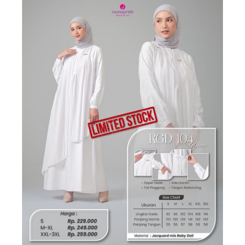 gamis putih RGD 83 gamis adem