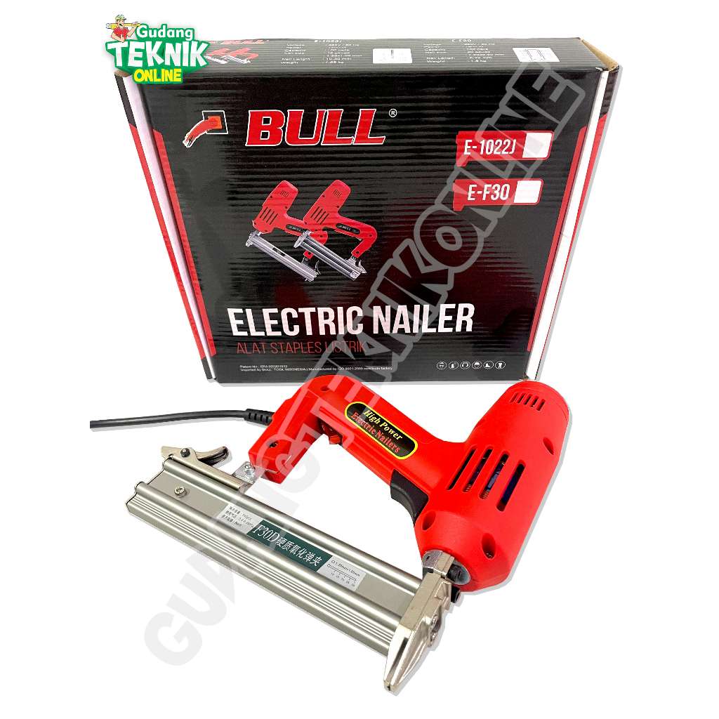 Benteng Onderdil (Bull E-F30 Listrik) Mesin Staples Paku Tembak Listrik Bull F30 / Elektric Nailer