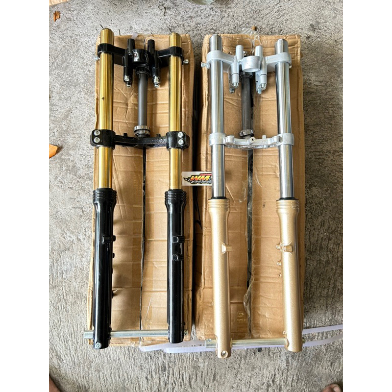 SHOCK DEPAN NINJA RR R AGRAS PNP CB GL MEGAPRO AS Krom gold bottom gold hitam shockbreaker skok wm21