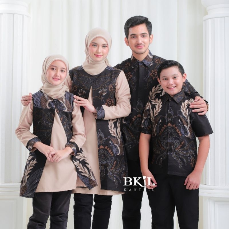 KANTHIL Sarimbit Batik Keluarga Tunik Batik Couple Modern 2024
