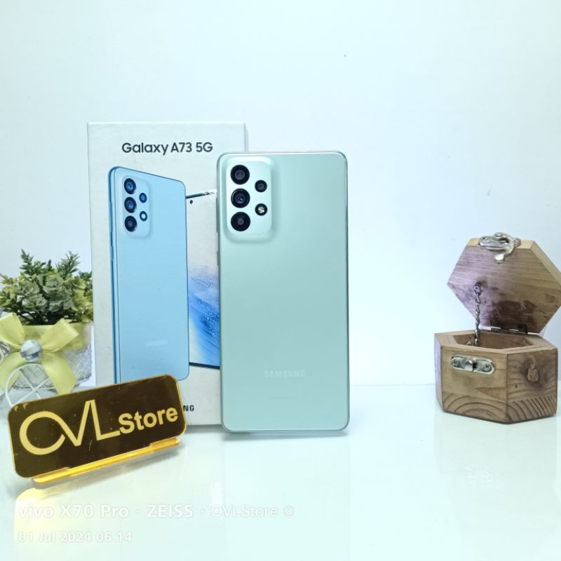 SAMSUNG A73 5G RAM 8/256 GB HP SECOND MURAH GARANSI RESMI