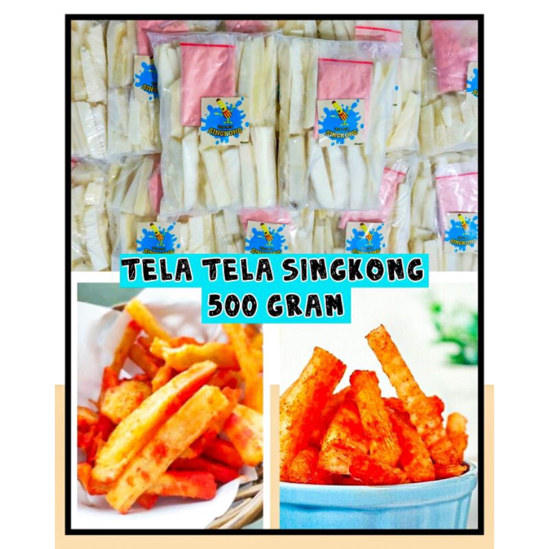 

Tela-tela singkong 500 gram free bumbu tabur