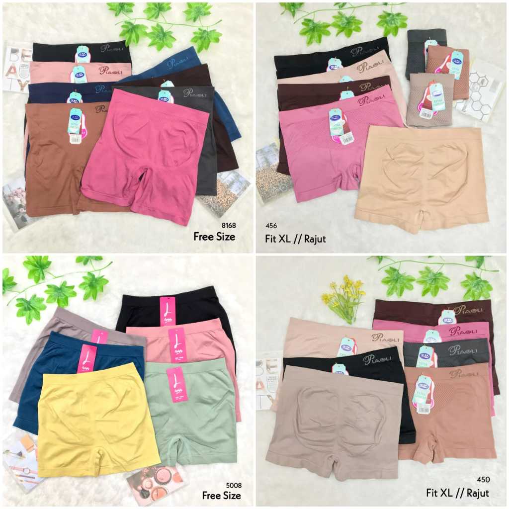 PIAOLI - Celana Dalam Pendek Wanita Short Pants Model Boxer Slimming Pant CD Wanita Cewek Dewasa Raj