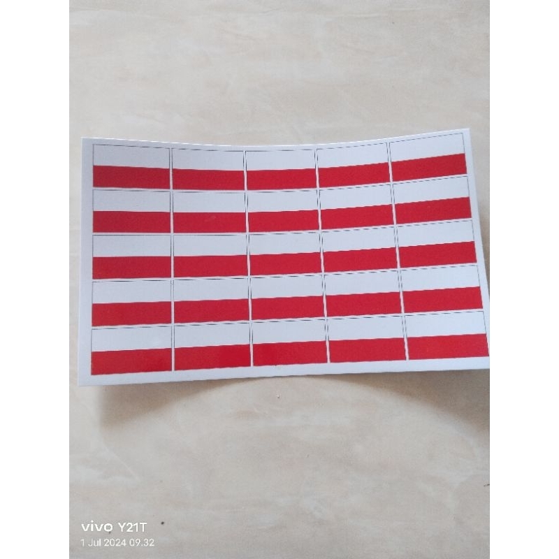 

1 Lembar Stiker Pipi HUT RI Isi 25