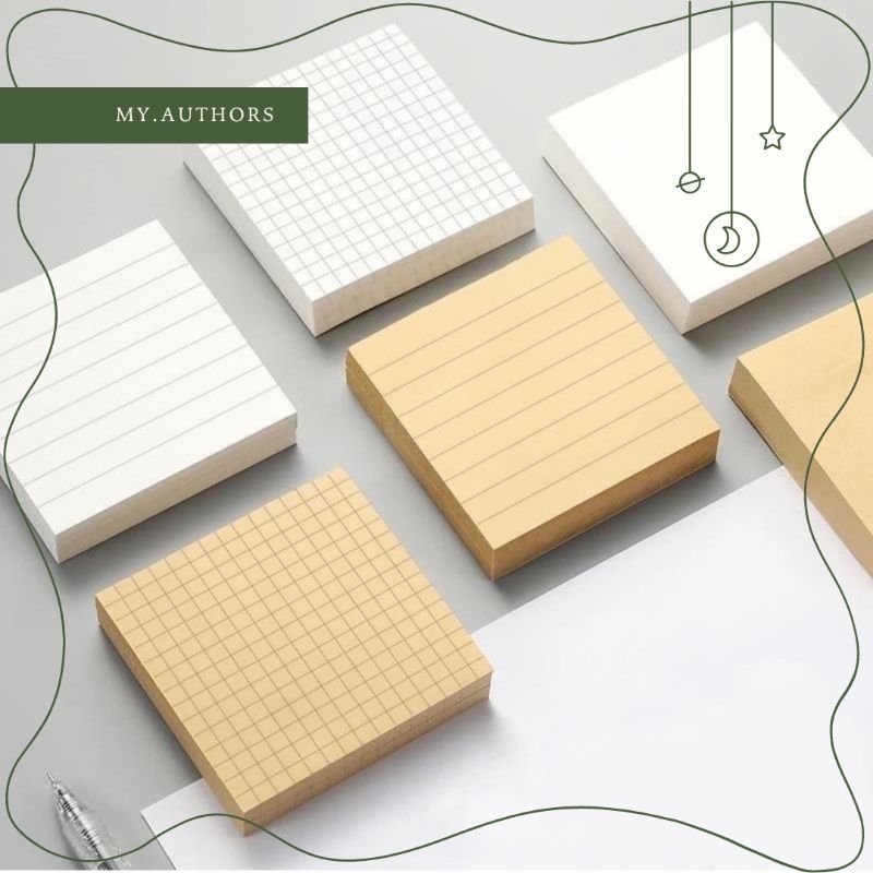 

Memopad Kertas Catatan Simple 50 Lembar 75x75 mm