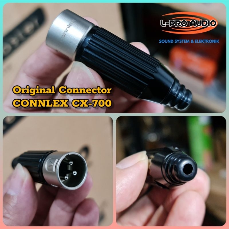 Jek canon CONNLEX silver soket XLR male seperti jek canon HUPER