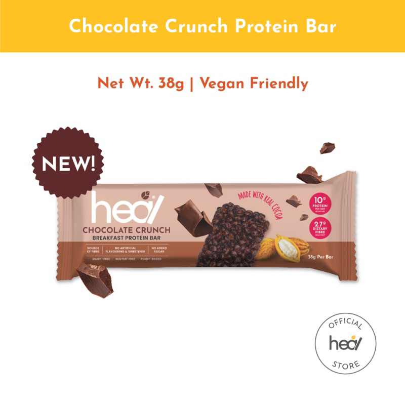 

Heal Protein Energy Bar - 3 / 12 Bars [Halal, Dairy-Free, Plant-Based]