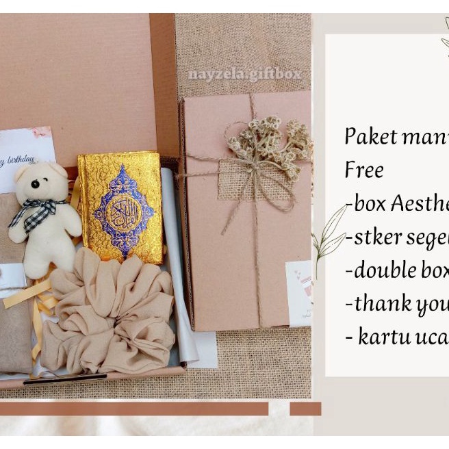 

FG2 GIFT BOX HAMPERS BELLA SQUARE PAKET HIJAB CEPOL HAMPERS ULTAH HADIAH WISUDA