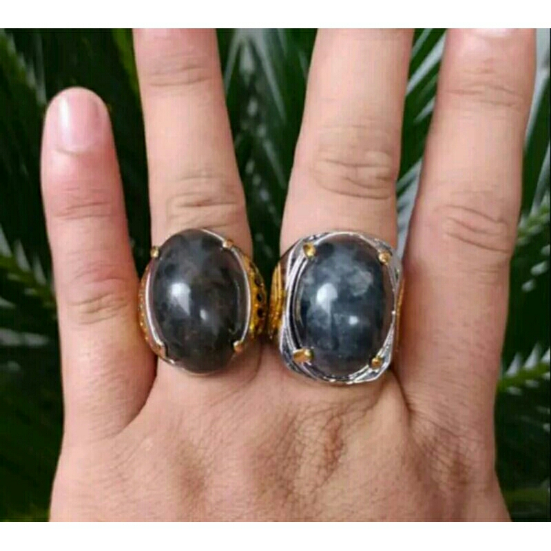 cincin batu akik badar besi kalimantan (N)