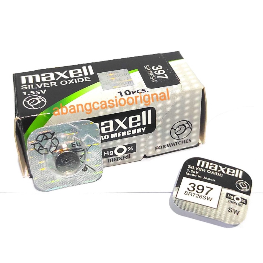GROSIRAN MURAH Battery Baterai Maxell 397 SR726SW SR726 Maxell 726 Original