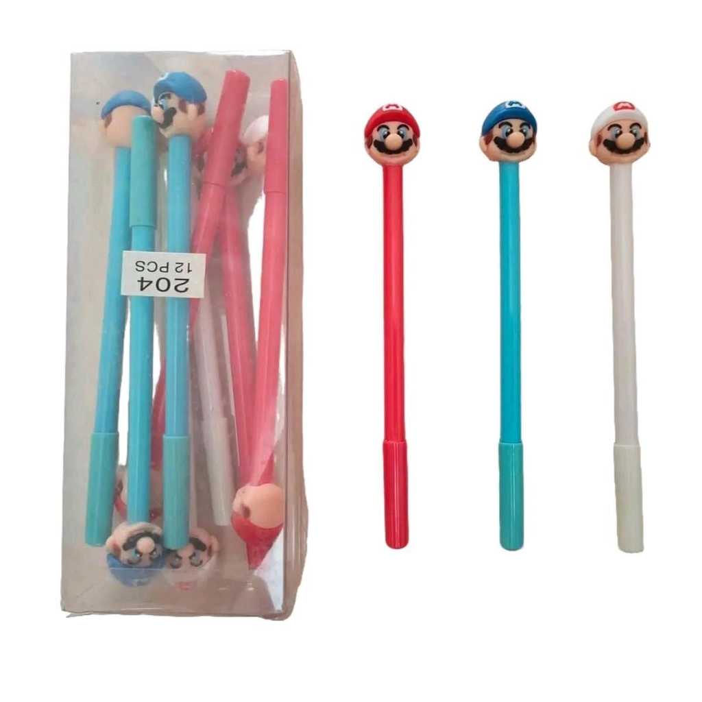 

Bolpen Gel Kepala Super Mario 204 (12 pc)