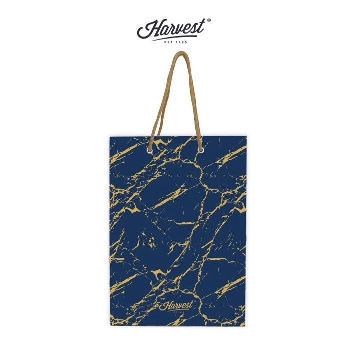 

2 IN 1 Paper Bag Harvest L Sugar Pop Navy Marble