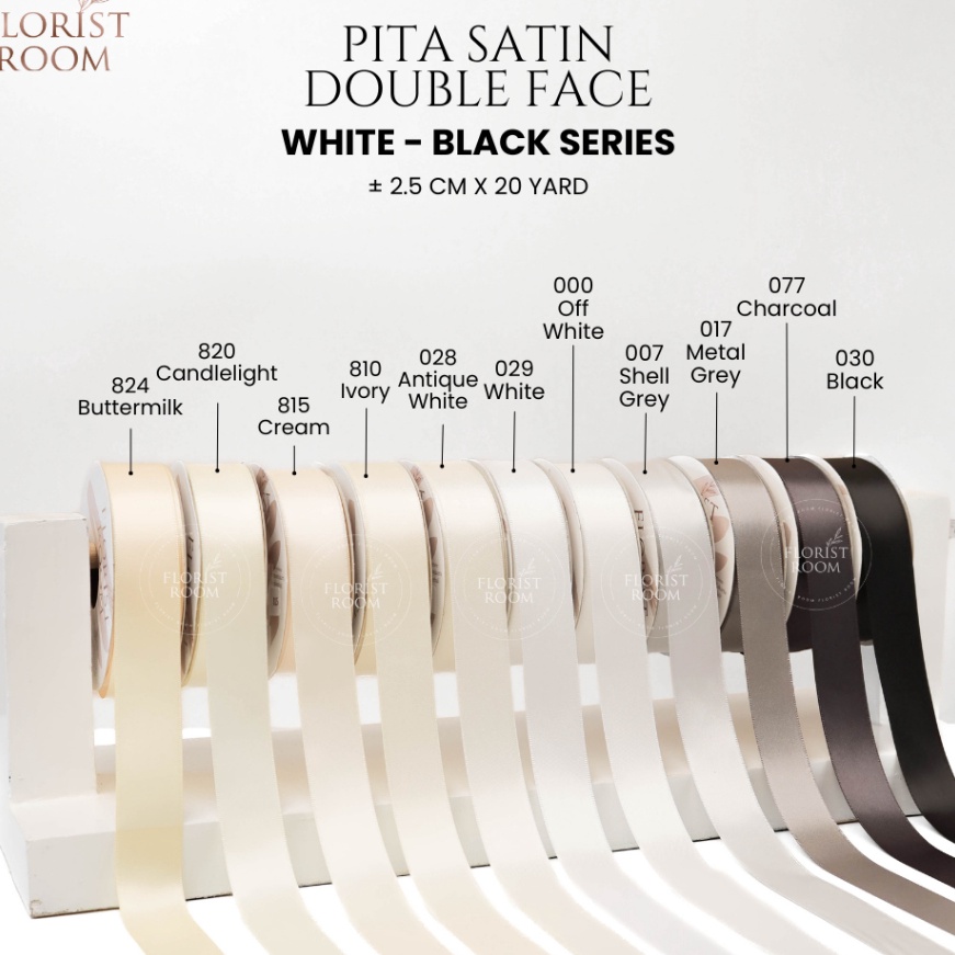 

Ekstra Pita Satin Double Face 25cm x 2yard