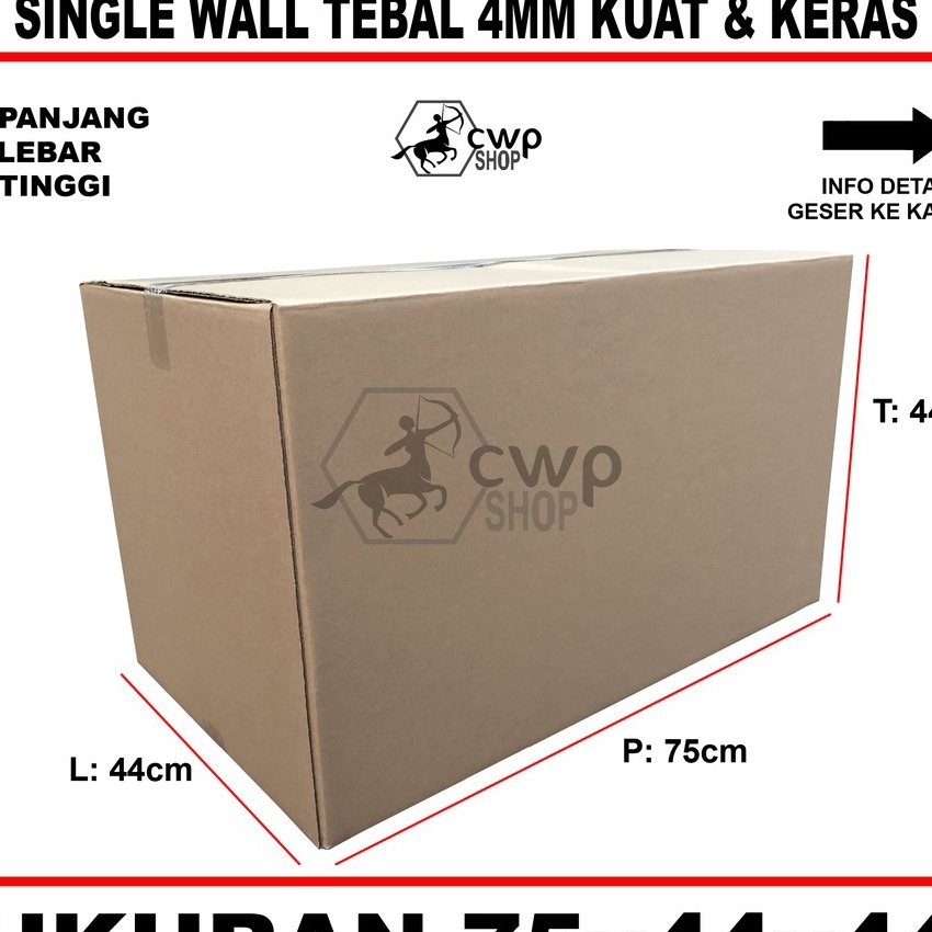 

Khusus Kardus Box Karton Besar Polos Uk 75x44x44cm
