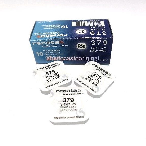 PRODUCT IMPOR BATERAI RENATA SR521SW  379 521 SR521 521SW ORIGINAL