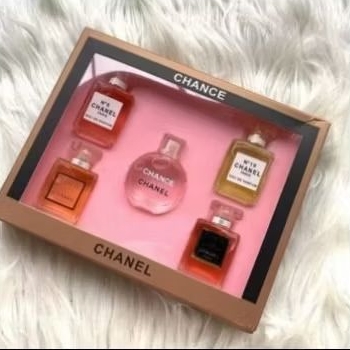 Parfum CHxNEL SET PINK / Parfum Miniatur Set (isi 5pc @7.5mL)