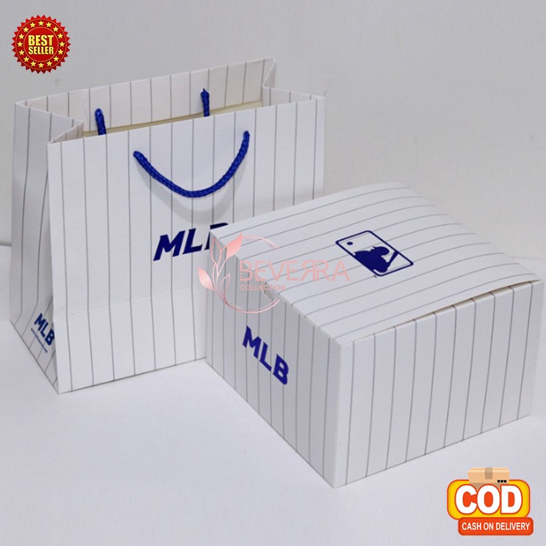 

SUPER BIG SALE BOX TOPI MLB Kotak Packing Tas Hadiah Korea Topi portabel BX