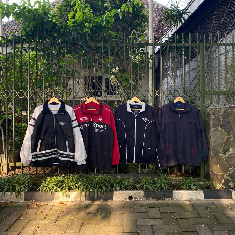 UPDATE AGUSTUS 2024 VINTAGE COLORBLOCK WINDBREAKER JACKET varsity bomber crewneck hoodie sukajan uni