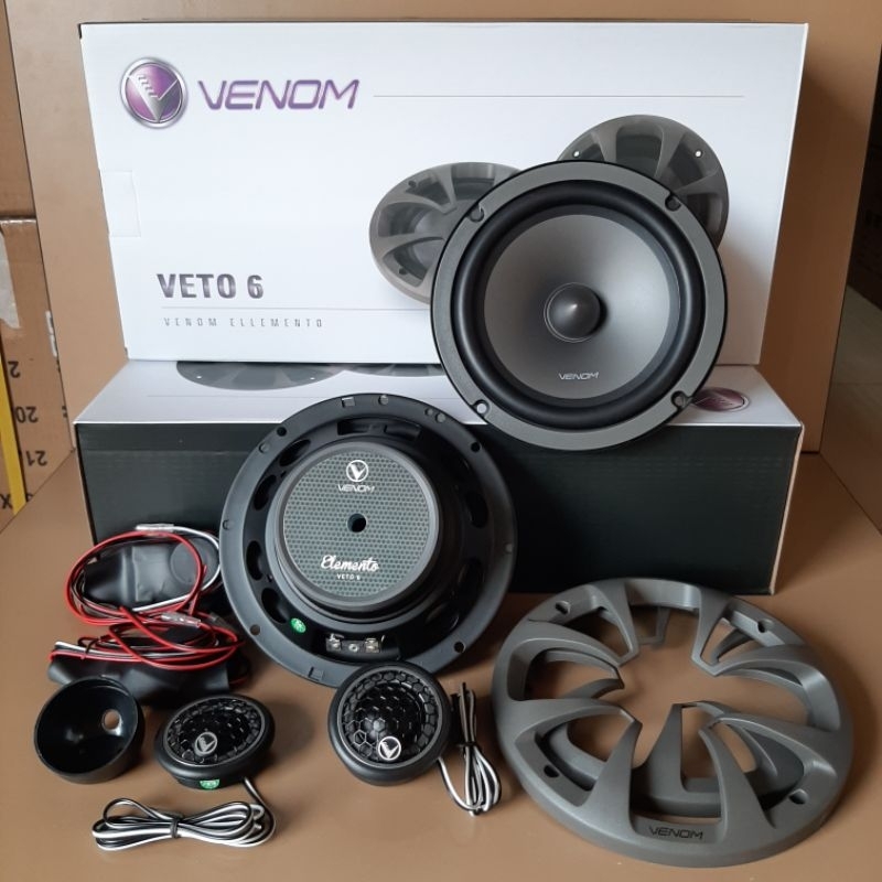 SPLIT VENOM VETO 6 INCH VENOM ELLEMENTO VETO 6 ORIGINAL SPEAKER VENOM AUDIO MOBIL