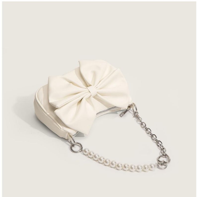 Tas Selempang Wanita Mutiara || Tas pita rantai mutiara