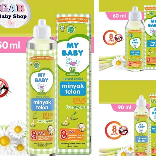 

KP8 MY BABY Minyak Telon Plus Eucalyptus dan Lavender Mybaby Anti Nyamuk Tahan Lama 8 Jam 6ml 9ml 15ml