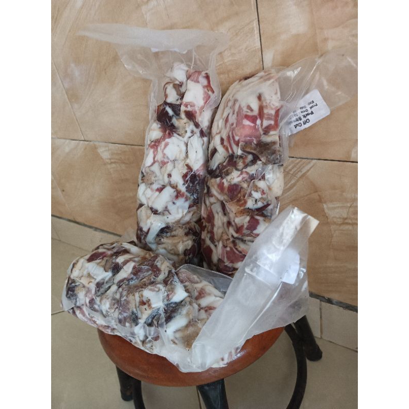 

pork Bacon( off cut) babi asap bacon