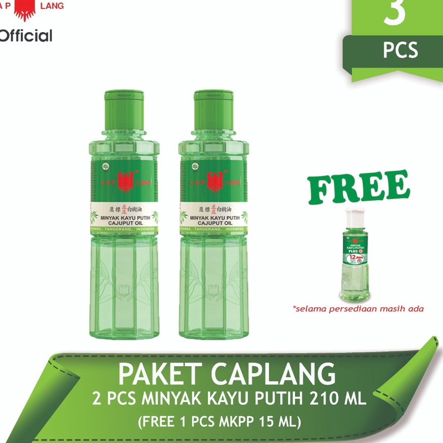 

KP8 Cap Lang Paket Minyak Kayu Putih 21ml Free Minyak Kayu Putih Plus 15ml