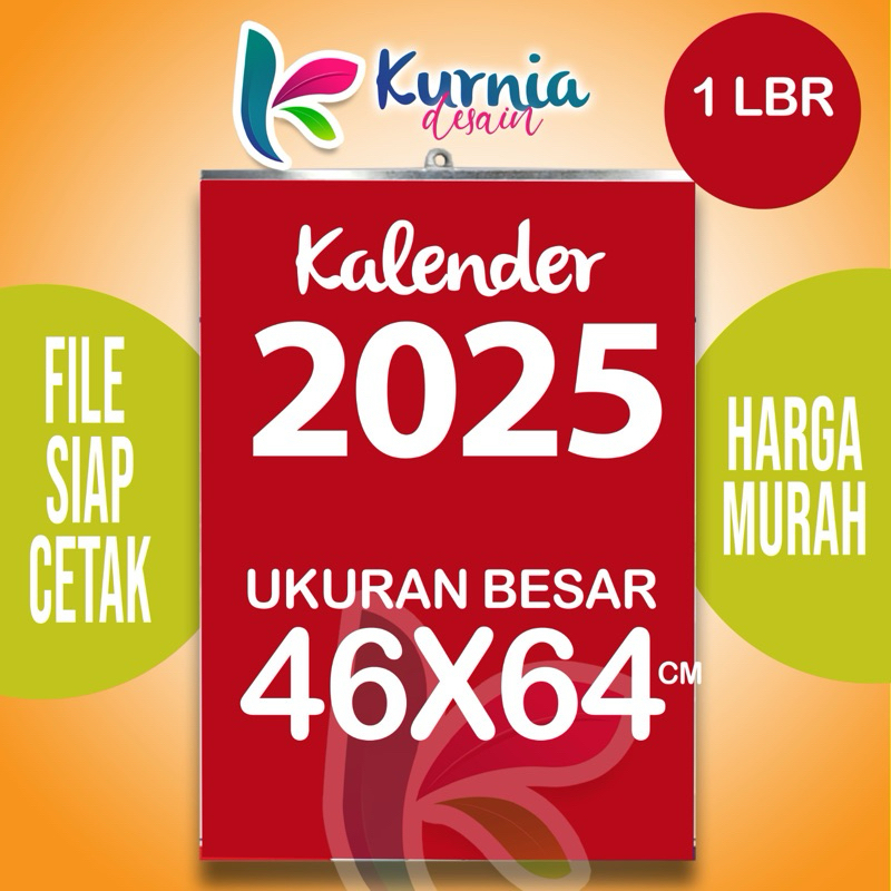 

Kalender 2025 Big Size 46x64 cm 1 Lbr Klepseng