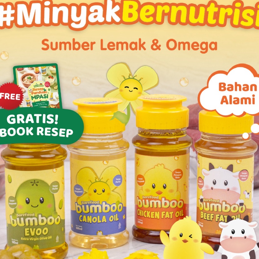 

FG2 BUMBOO Oil Minyak Mpasi Oil Pilihan Si Kecil BB Booster Mpasi Bayi