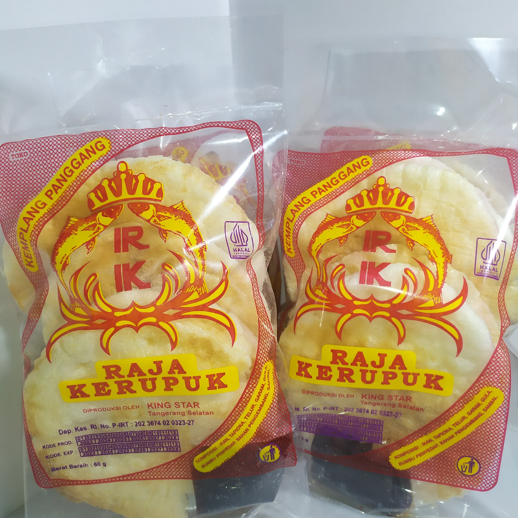 

Raja Kerupuk Kemplang Panggang isi 4 | Kerupuk Sambal