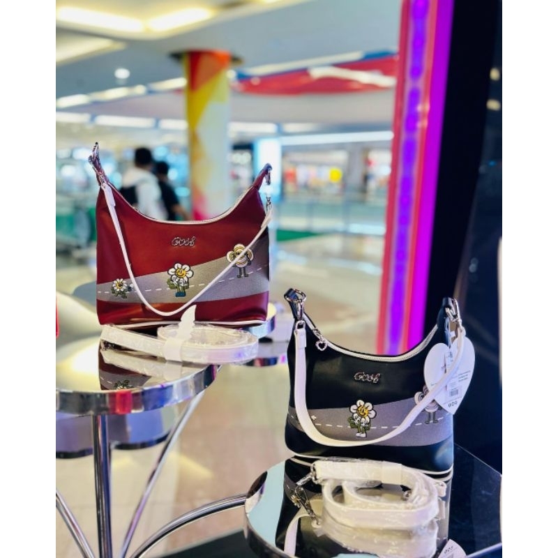 [Bisa COD] Ready Tas Gosh Original New art 228 Black Maroon