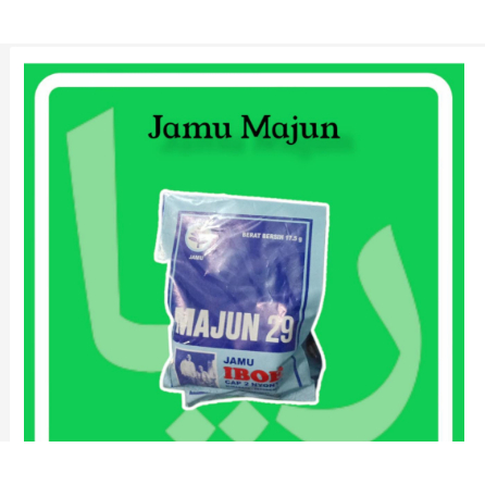 Per Sachet Jamu IBOE Majun