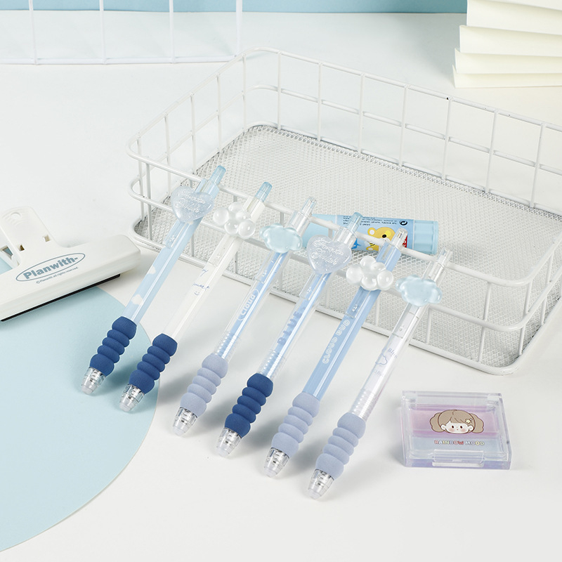 

PULPEN PENA AESTHETIC BLUE SKY/PENA BENTUK AWAN LOVE/BELI 4 LEBIH MURAH