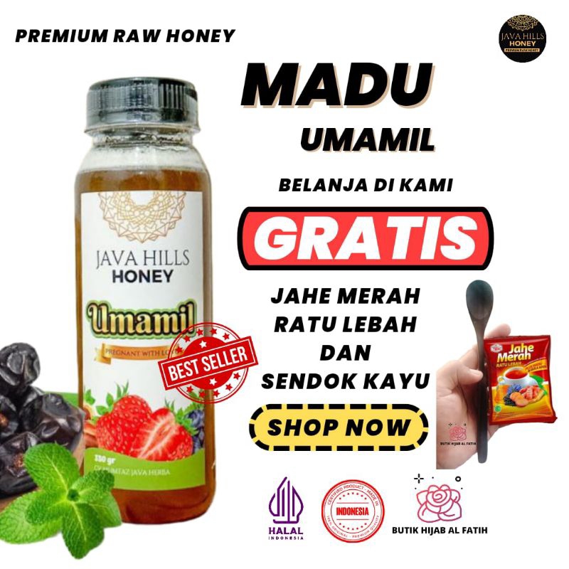 

java hills javahills honey madu umamil 330gr nutrisi ibu hamil boster