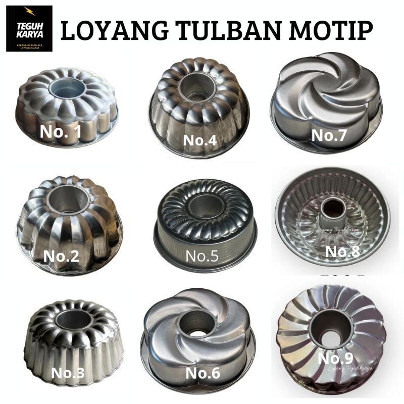 Loyang Bolu Sultan / Loyang Tulban Motip