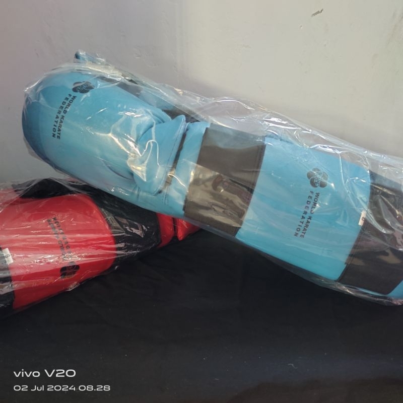 1 SET 2 WARNA AKA DAN AO FOOTPRO KUMITE KARATE | FOOT PROTECTOR | PELINDUNG KAKI PERTANDINGAN KARATE