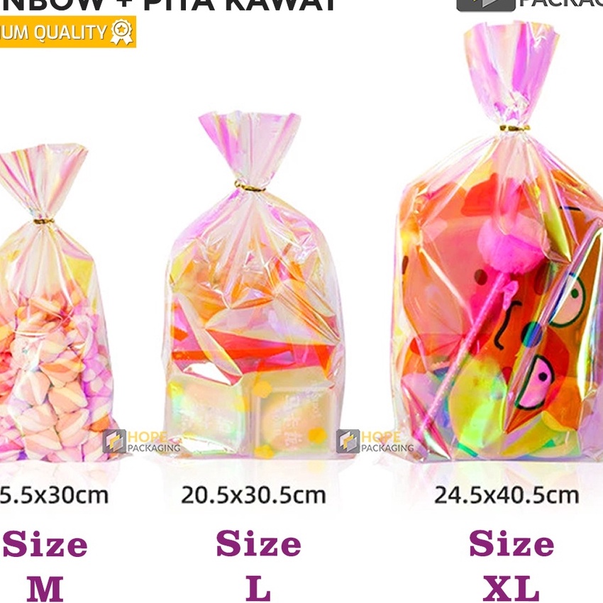 

Terlaris ISI 2PCS Plastik Ultah Ulang Tahun Rainbow Plastik kado Gift Warp Goodie Bag Souvenir Kemasan Permen biskuit