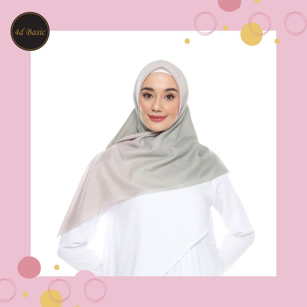 4d Basic - HIjab Gradasi Nuansa Series V1 hijab voal ultrafine lasercut premium