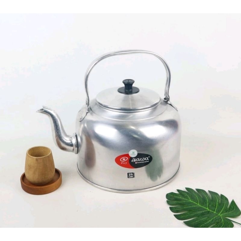 TEKO JAWA ALUMUNIUM 26/28CM ceret jawa alumunium eskan jawa alumunium teko jarang air panas