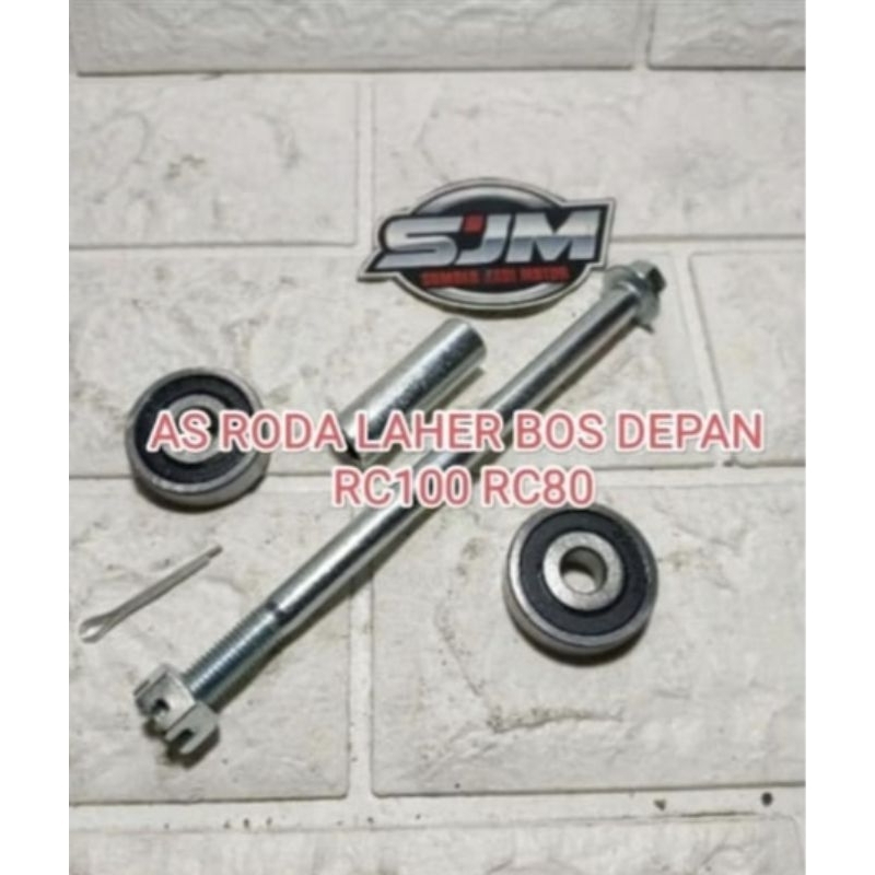 As roda depan-laher roda-bos tromol depan rc100 rc80 rc 100 80 set