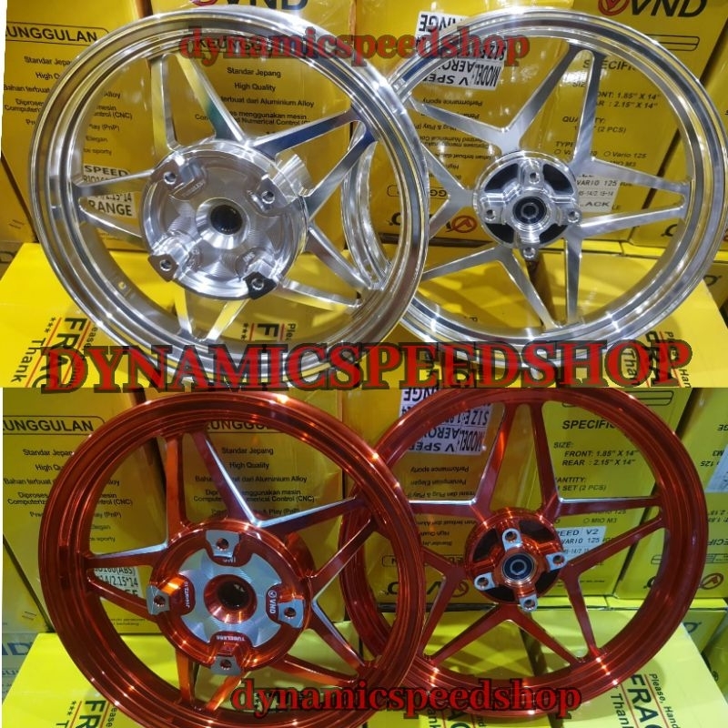velg vnd v speed 185x14 & 215x14 vario 160 abs peleg bintang vnd asli vario 160 abs