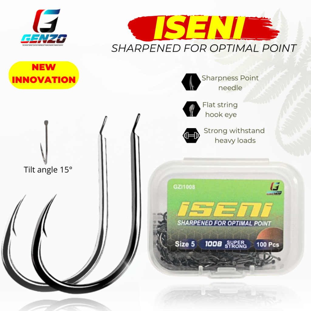 Kail Genzo Iseni 1009 Isi 100 PCS Kail Pancing Box isi 100 Pcs