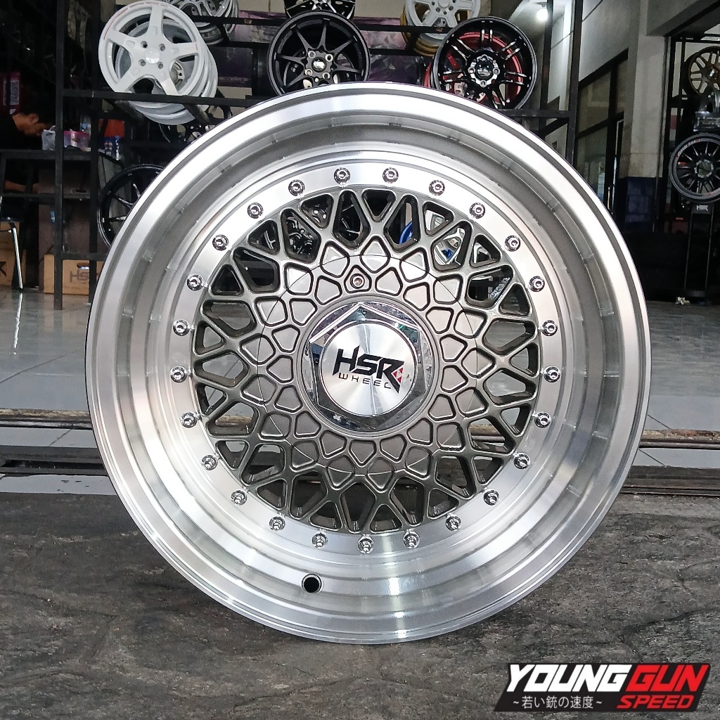Velg Original HSR R15 Type RS Pelek Racing Ring 15 Mobil Ignis Splash Avanza Vios Mazda 2 City Brio 