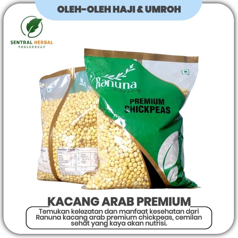 

Ranuna Kacang Arab Premium Chickpeas Oleh-Oleh Istimewa Dari Haji dan Umroh Isi 1 Kg