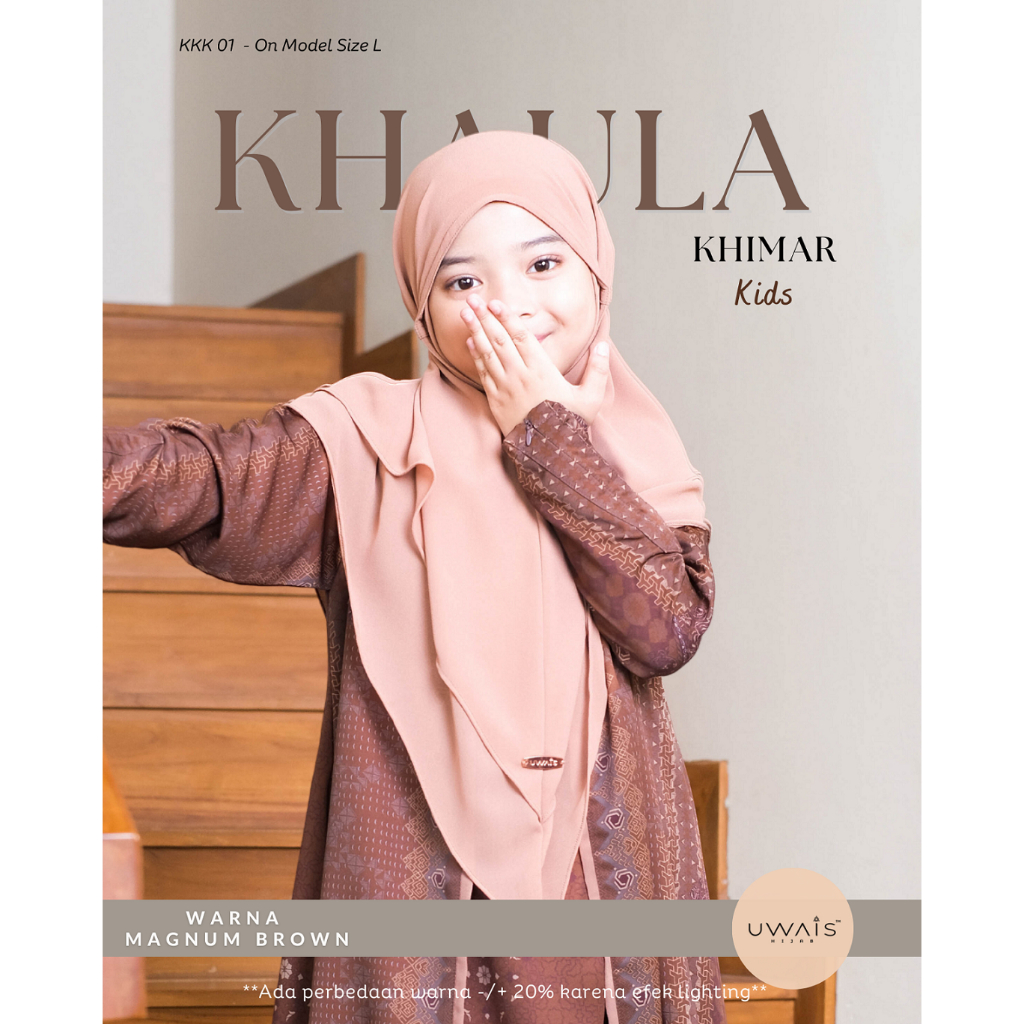 Uwais Hijab Official | KHAULA KHIMAR Kids Hijab Anak Soft Pet Antem Baby Doll SERIES UMMAYA | Jilbab